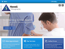 Tablet Screenshot of howellchiro.com